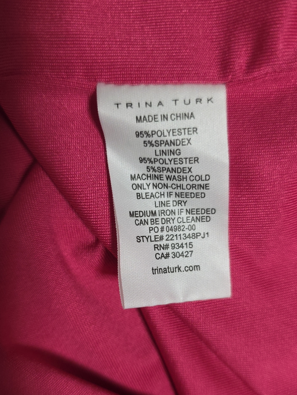 Trina Turk Pink & Red Floral Halter Maxi Dress Small - Picture 5 of 5